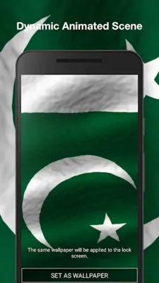 3D Pakistan Flag Live Wallpaper android App screenshot 1